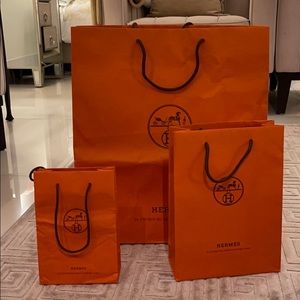 Hermes shopping bags. Multiple sizes